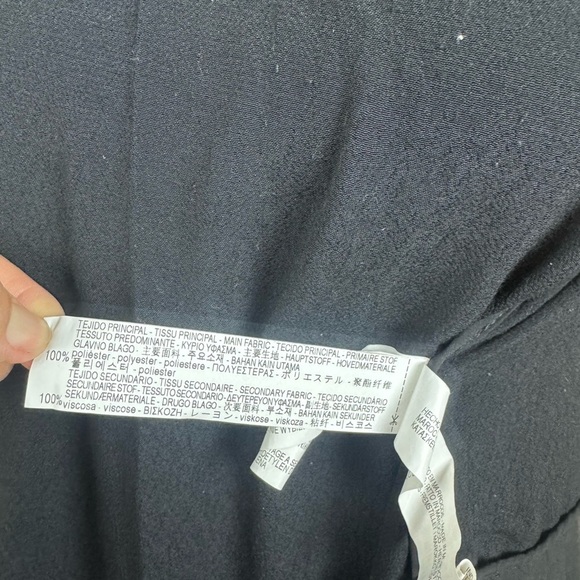 Zara Size M Black Pleaded Long Cover Up sz Med - Picture 6 of 6